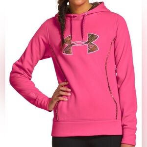 Under Armour Pink Camo Hoodie | Storm1 | Women’s Small